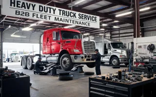 Heavy-duty truck service bays